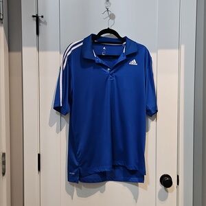 Adidas Men's blue and white shirt